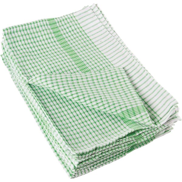 Vogue Wonderdry Tea Towels Green (Pack of 10)