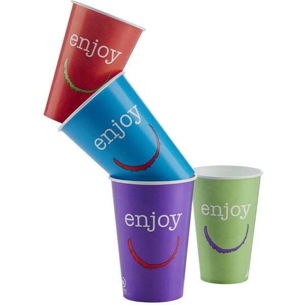 Huhtamaki Enjoy Paper Cold Cups 340ml / 12oz (Pack of 1900)