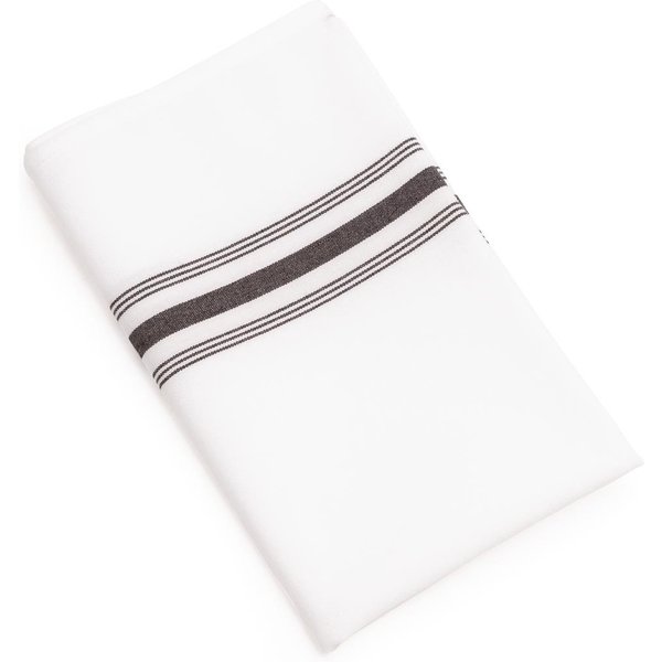 Bistro Table Napkins Black Stripe (Pack of 10)