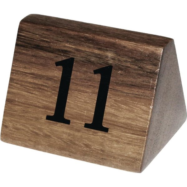 Olympia Acacia Table Number Signs Numbers 11-20