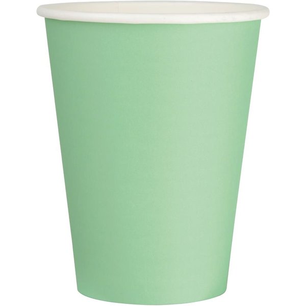 Fiesta Recyclable Single Wall Takeaway Coffee Cups Turquoise 340ml (50 Pack)