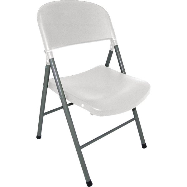 Bolero Foldaway Utility Chairs White (Pack of 2)