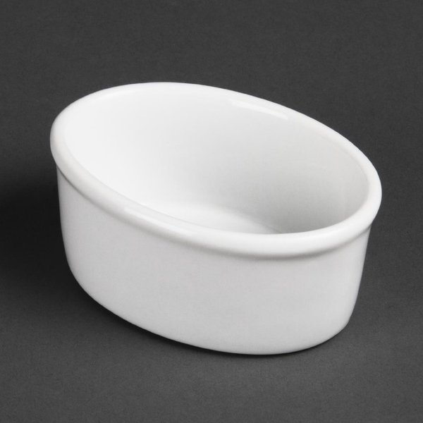 Olympia Whiteware Oval Ramekins 105mm (12 pack)