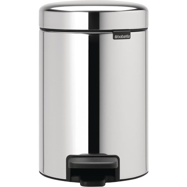 Brabantia NewIcon Pedal Bin 3Ltr - Brilliant Steel