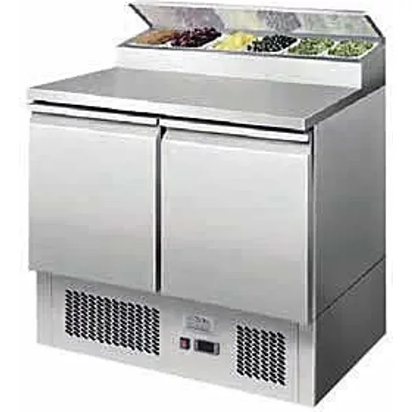 Ice-A-Cool ICE3832GR 2 Door Refrigerated Saladette Prep Counter 300 Litres