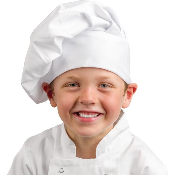 Whites Childrens Unisex Chef Hat White