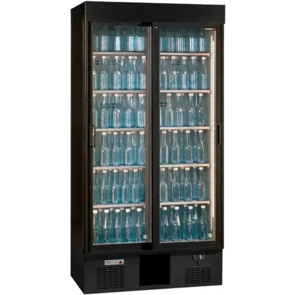 Gamko Maxiglass MG3/500SD Sliding Double Glass Door Upright Bottle Cooler 500 Litres
