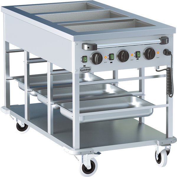 Combisteel Bain-Marie Trolley 3/1 - +30 to +90 °C