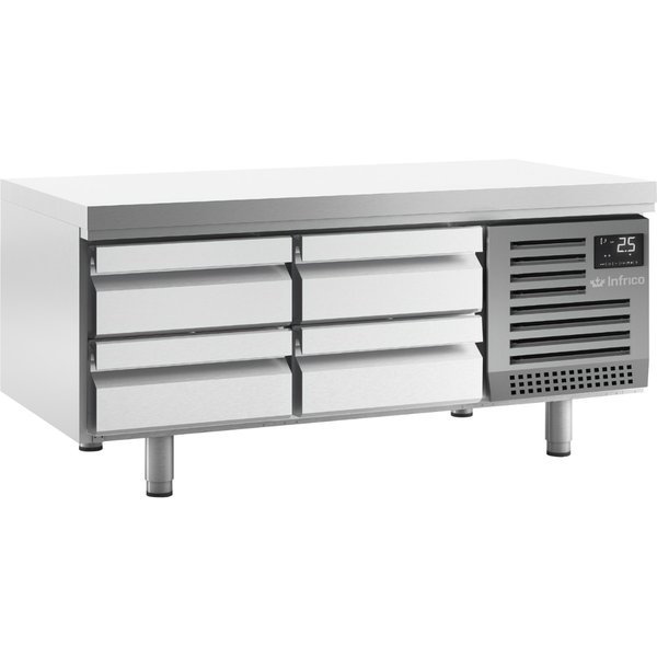 INFRICO 4 Drawer Low Height Gastronorm Snack Table 170L