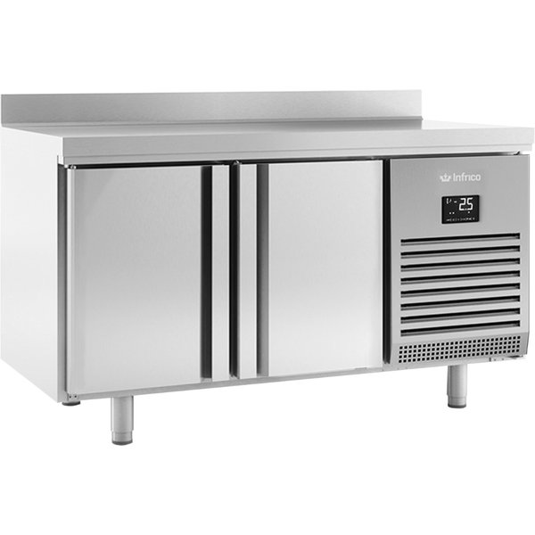 INFRICO 2 DOOR GN1/1 FREEZER COUNTER WITH UPSTAND 295L