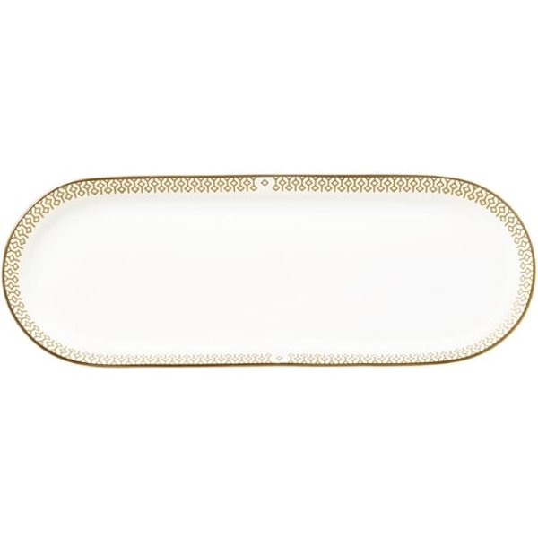 William Edwards Diamond Oblong Trays Gold 253x93mm (12 Pack)