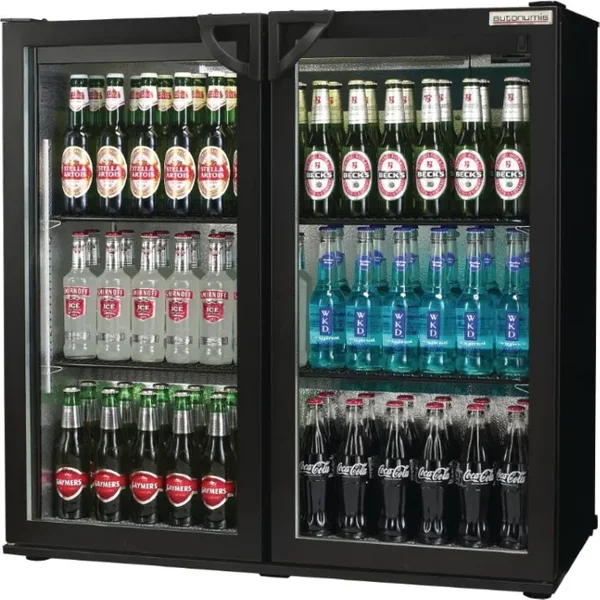 Autonumis RPC00001 POPULAR Black Double Door Bottle Cooler