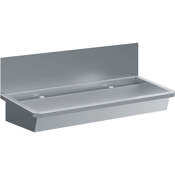 CombiSteel Stainless Steel Wash Basin 1 Tap 1200Mm Drain Plug And Splash Shield Included