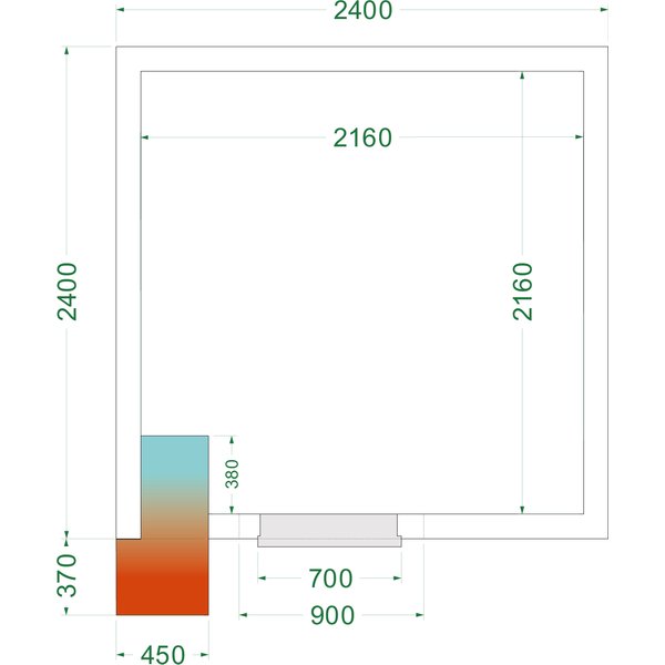 Tefcold CRNF2424 Freezer Room (Freezing) H2200 x W2400 x D2400