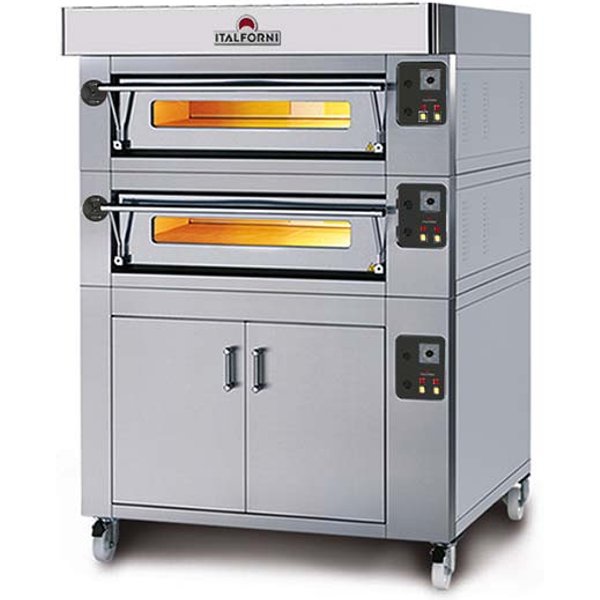Italforni ES9-2 Heavy duty Twin deck electric pizza oven - 18 x 12" Pizzas