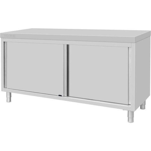 Vogue Standing Floor Cupboard Stainless Steel 900x1800x600mm