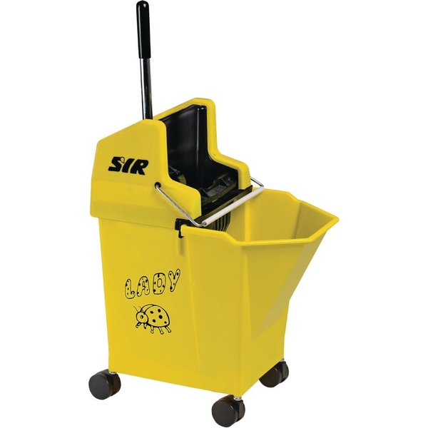 SYR NU Lady 2 Combine System Mop Bucket and Wringer 9Ltr Yellow