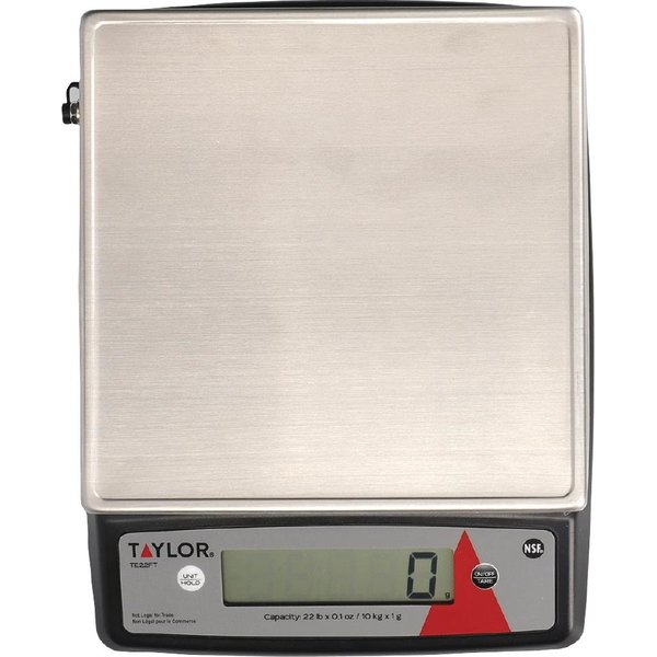 Taylor Stainless Steel Digital Portion Control Heavy Duty Kitchen Scale 10kg TE22FT
