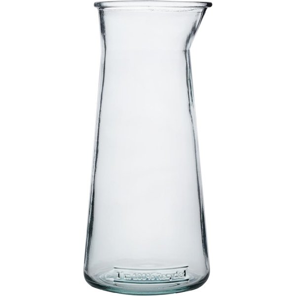 Olympia Recycled Glass Conical Carafes 1Ltr (6 Pack)