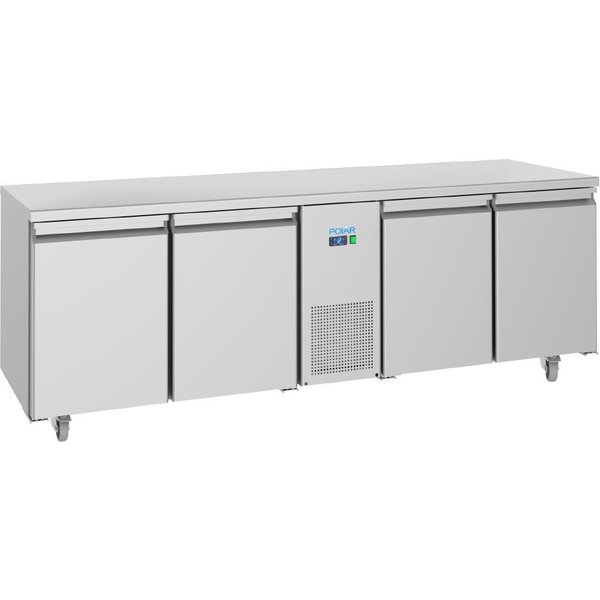 Polar U-Series Energy Efficient 4 Door Counter Freezer 632Ltr