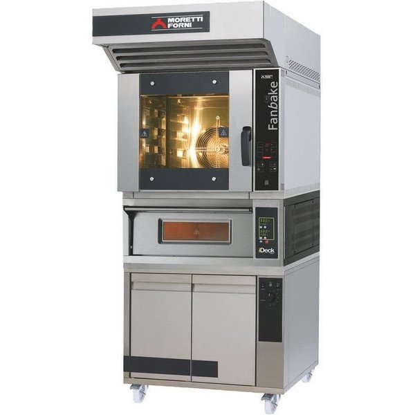 Moretti Forni F50E+ IDM60.60 (Comp B+P1/L) Electric deck oven + convection oven