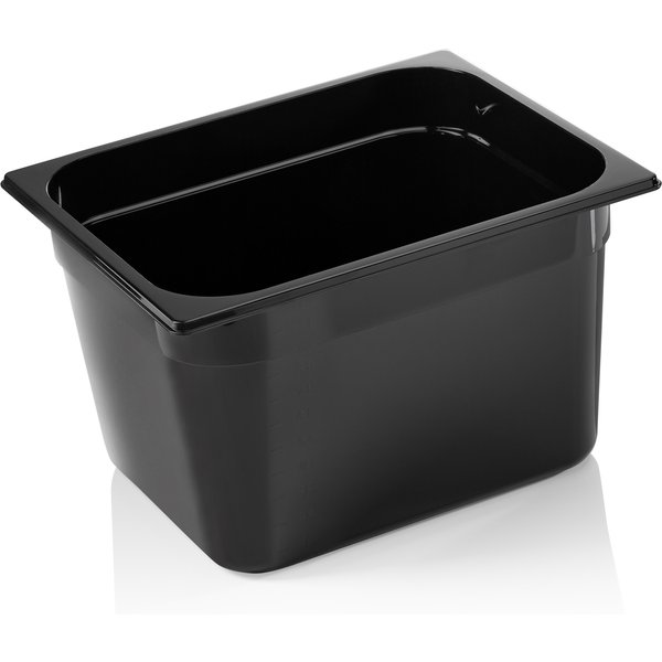 Was Germany GN Container Black Polycarbonate 1/2-200 mm