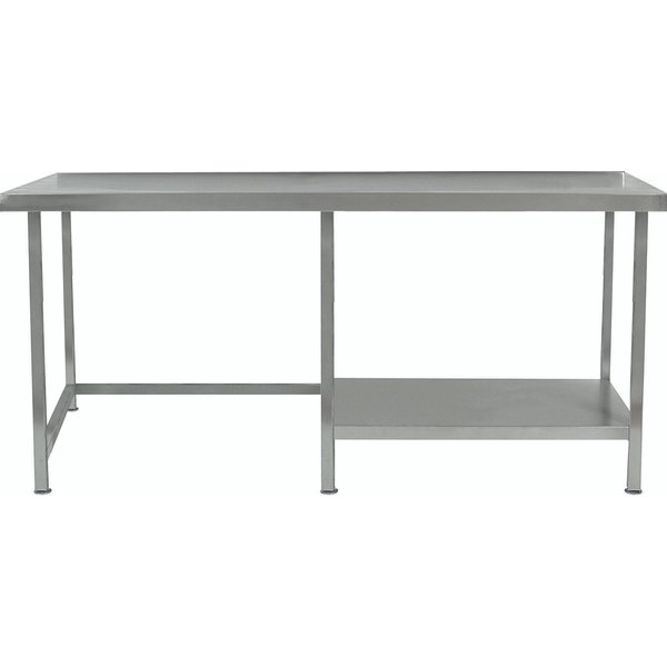 Parry TABHRW - Stainless Steel Table With Part Under Shelf Right Hand Side Wall 900 x 1800 x 600