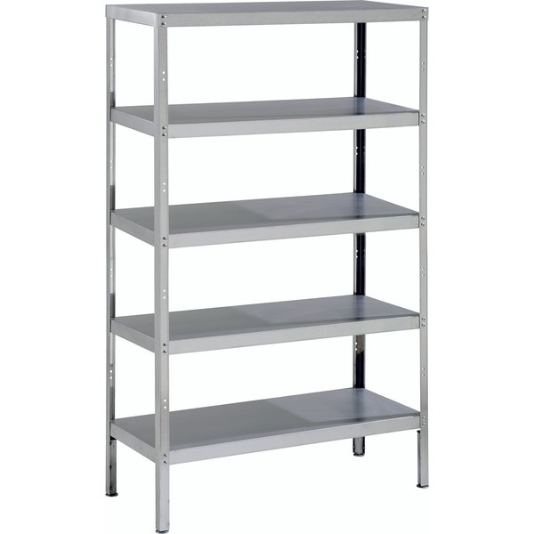 Parry RACK5S - Stainless Steel Storage Rack With 5 Shelves And Adjustable Feet 1200 x 400 x 1800