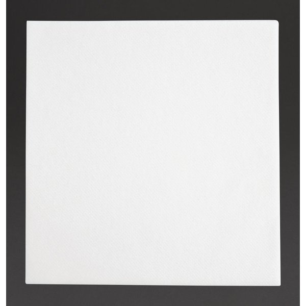 Fiesta Recyclable Premium Tablin Dinner Napkin White 40x40cm Airlaid 1/4 Fold (500 Pack)