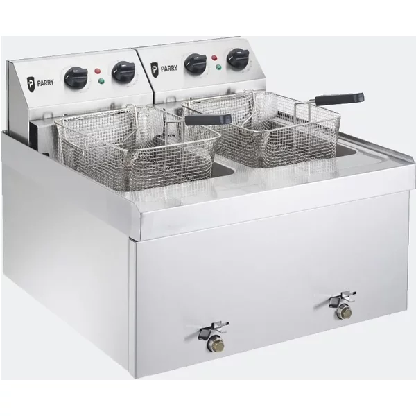 Parry NPDF6 - Double Table Top Electric Fryer