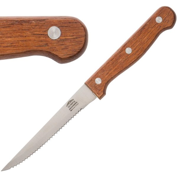 Olympia Steak Knives Wooden Handle (12 pack)