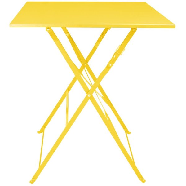 Bolero Perth Mellow Yellow Pavement Style Square Table 600mm