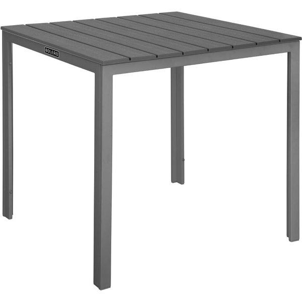 Bolero Valletta Grey Slatted Outdoor Table 780mm