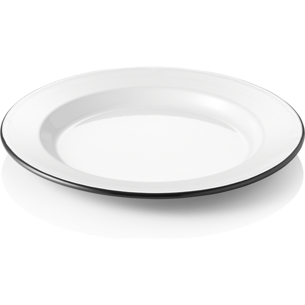 Grace Enamel Flat Plate Dia 24 cm