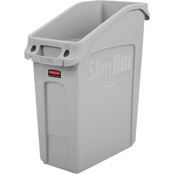 Rubbermaid Slim Jim Under-Counter Bin Grey 49Ltr