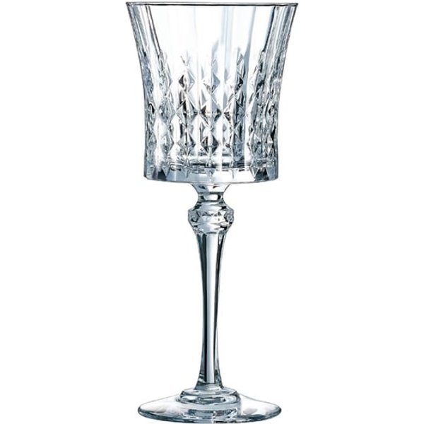 Cristal d'Arques Lady Diamond Wine Glasses 270ml (8 Pack)