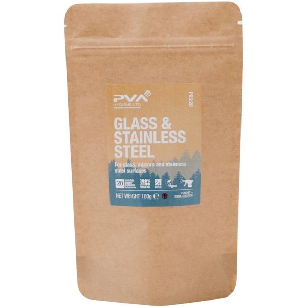 PVA Hygiene Water Soluble Sachets for Triggers Glass & Stainless Steel Cleaner (20 pack)