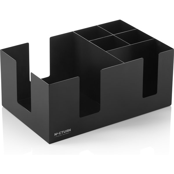 Nocturn Bar Caddy Black Matt Chrome Nickel Steel