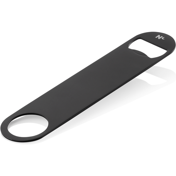 Nocturn Bottle Opener Black Matt Chrome Nickel Steel