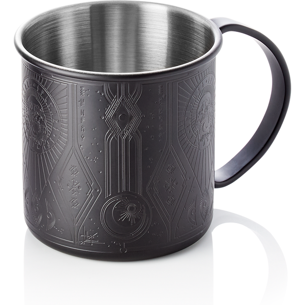 Nocturn Moscow Mule Mug Black Matt Chrome Nickel Steel 0.45L