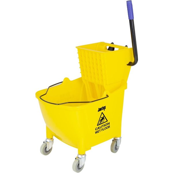 Jantex 30ltr Mop Bucket with Foot Pedal release - Yellow