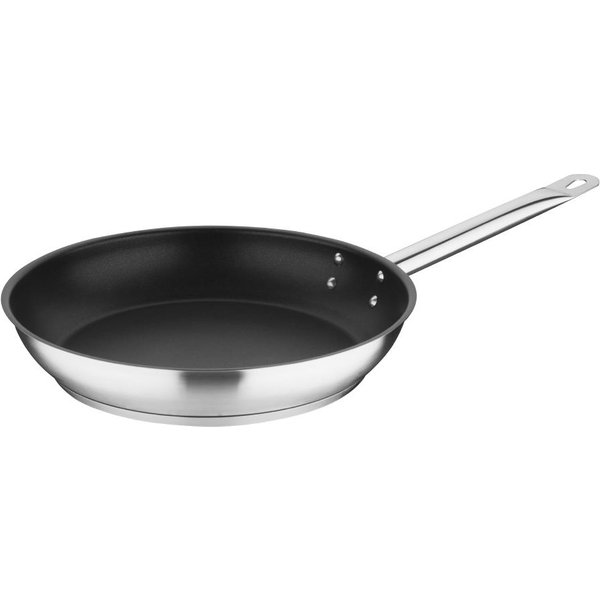 Vogue Stainless Steel Non-Stick Teflon Platinum Plus Frying Pan 28cm
