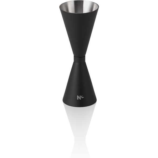 Nocturn Slim Jigger Black Matt Chrome Nickel Steel 18/8