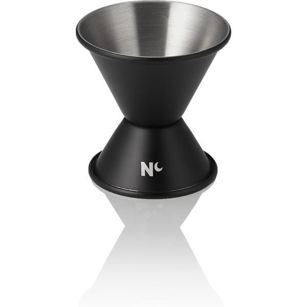 Nocturn Jigger Black Matt Chrome Nickel Steel 2/4 cl