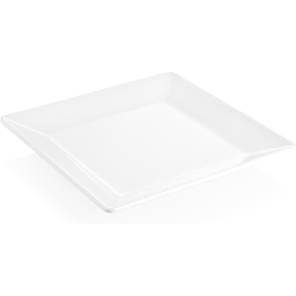 Day & Night Melamine Plate 26 x 26 cm White
