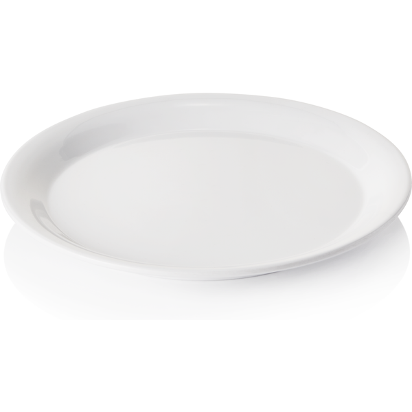Day & Night Melamine Plate White Dia 26 cm