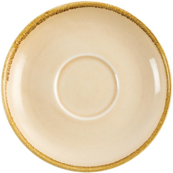 Olympia Kiln Cappuccino Saucer Sandstone 160mm (Pack of 6)