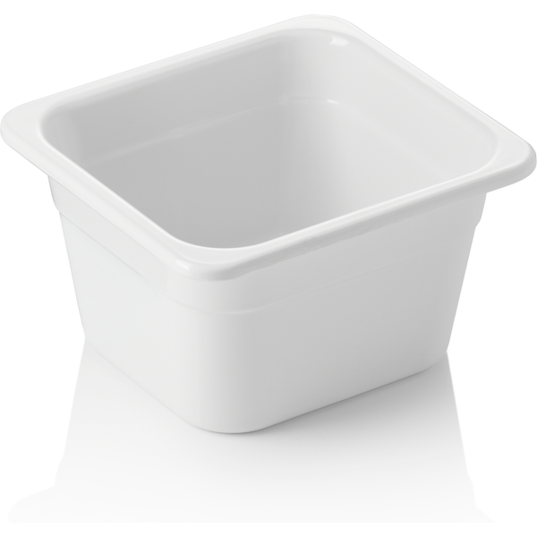 Was Germany GN Container White Melamine 1/6-100 mm