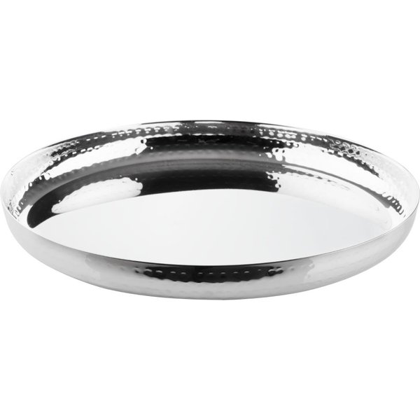Olympia Hammered Stainless Steel Round Tray 320x35mm