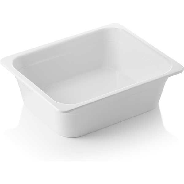 Was Germany GN Container White Melamine 1/2-100 mm